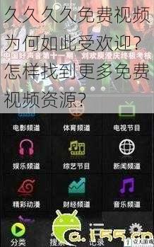 久久久久免费视频为何如此受欢迎?怎样找到更多免费视频资源?