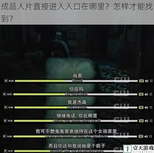 成品人片直接进入入口在哪里?怎样才能找到?
