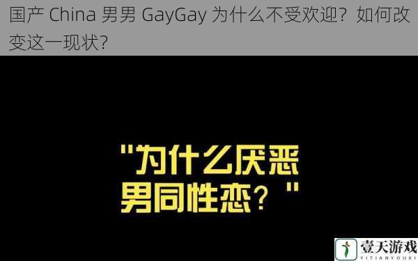 国产 China 男男 GayGay 为什么不受欢迎?如何改变这一现状?