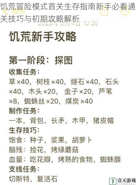 饥荒冒险模式首关生存指南新手必看通关技巧与初期攻略解析