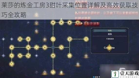 莱莎的炼金工房3甜叶采集位置详解及高效获取技巧全攻略