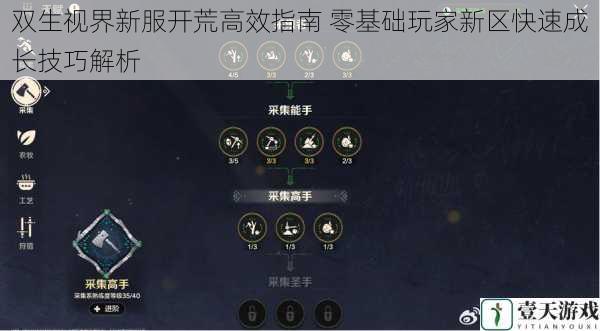双生视界新服开荒高效指南 零基础玩家新区快速成长技巧解析