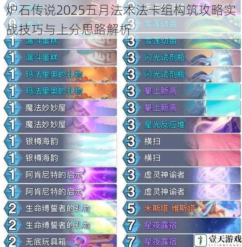 炉石传说2025五月法术法卡组构筑攻略实战技巧与上分思路解析