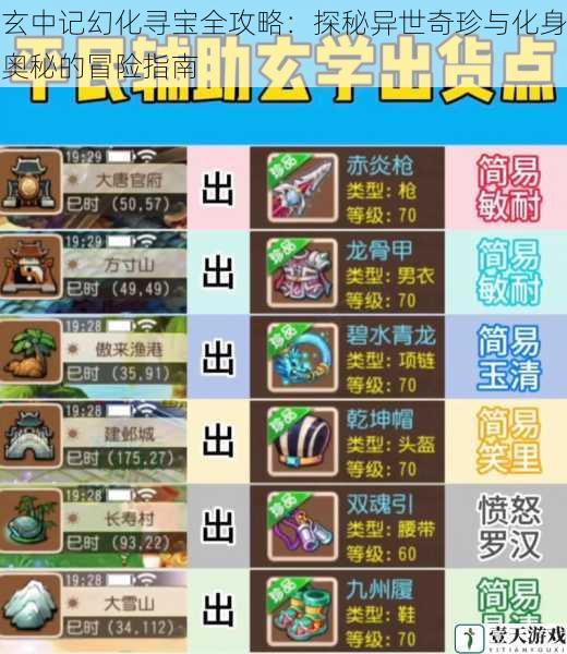 玄中记幻化寻宝全攻略:探秘异世奇珍与化身奥秘的冒险指南