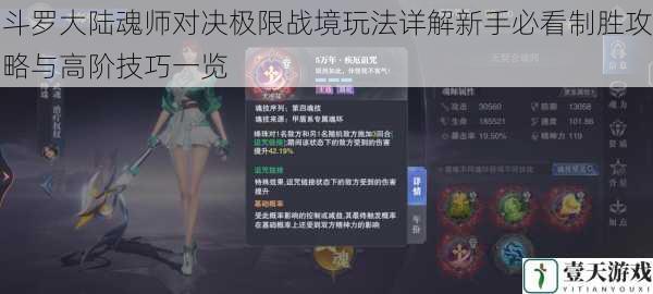 斗罗大陆魂师对决极限战境玩法详解新手必看制胜攻略与高阶技巧一览