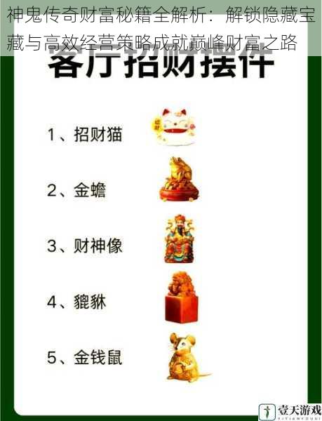 神鬼传奇财富秘籍全解析:解锁隐藏宝藏与高效经营策略成就巅峰财富之路