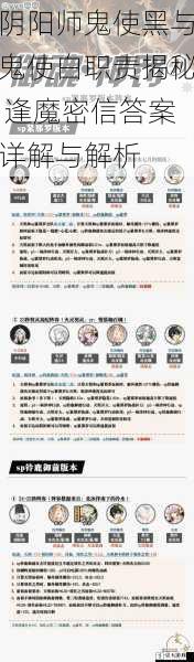 阴阳师鬼使黑与鬼使白职责揭秘 逢魔密信答案详解与解析