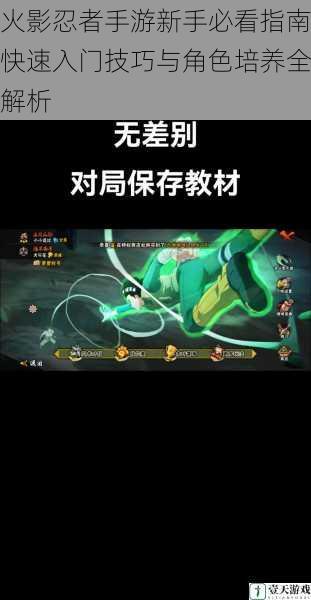 火影忍者手游新手必看指南快速入门技巧与角色培养全解析