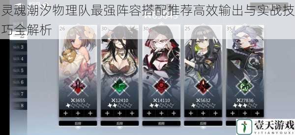 灵魂潮汐物理队最强阵容搭配推荐高效输出与实战技巧全解析