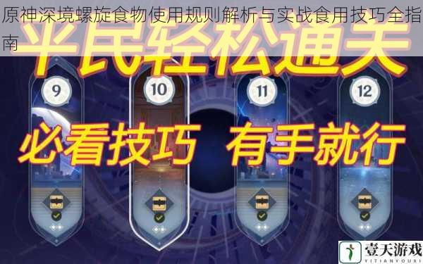 原神深境螺旋食物使用规则解析与实战食用技巧全指南