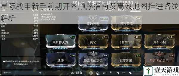 星际战甲新手前期开图顺序指南及高效地图推进路线解析