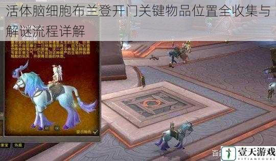 活体脑细胞布兰登开门关键物品位置全收集与解谜流程详解