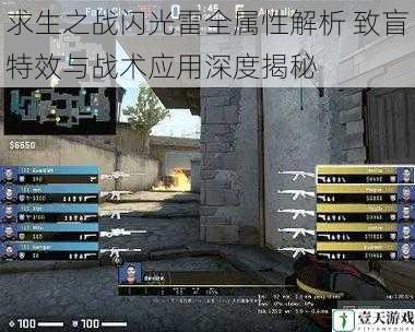 求生之战闪光雷全属性解析 致盲特效与战术应用深度揭秘