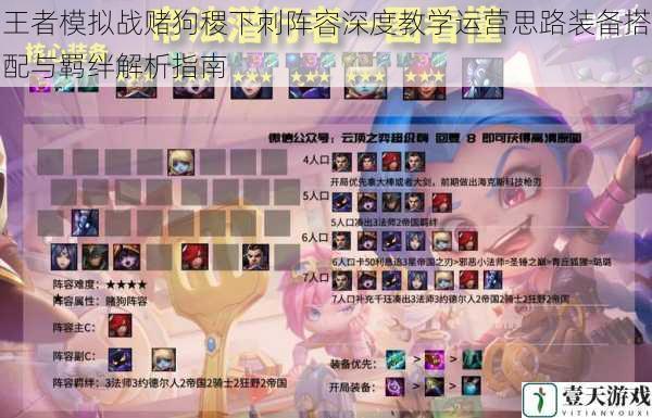 王者模拟战赌狗稷下刺阵容深度教学运营思路装备搭配与羁绊解析指南