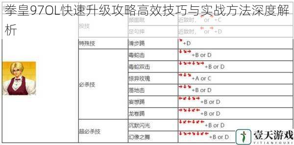 拳皇97OL快速升级攻略高效技巧与实战方法深度解析