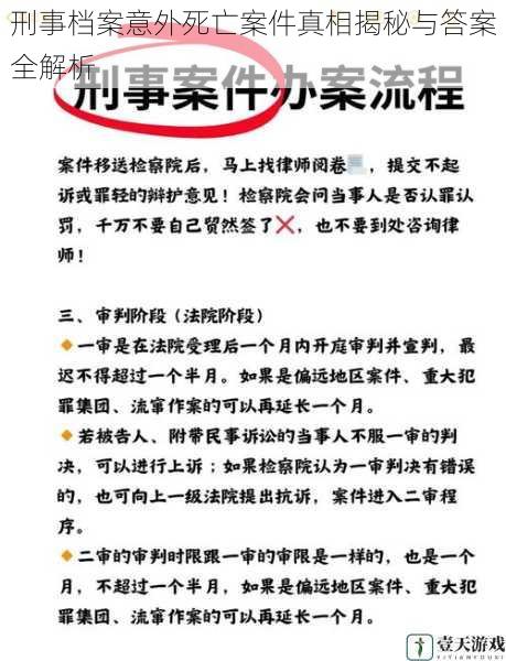 刑事档案意外死亡案件真相揭秘与答案全解析