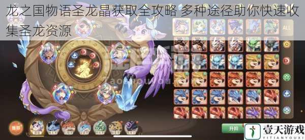 龙之国物语圣龙晶获取全攻略 多种途径助你快速收集圣龙资源
