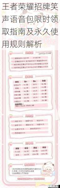 王者荣耀招牌笑声语音包限时领取指南及永久使用规则解析