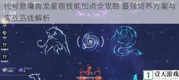 代号息壤青龙星宿技能加点全攻略 最强培养方案与实战路线解析