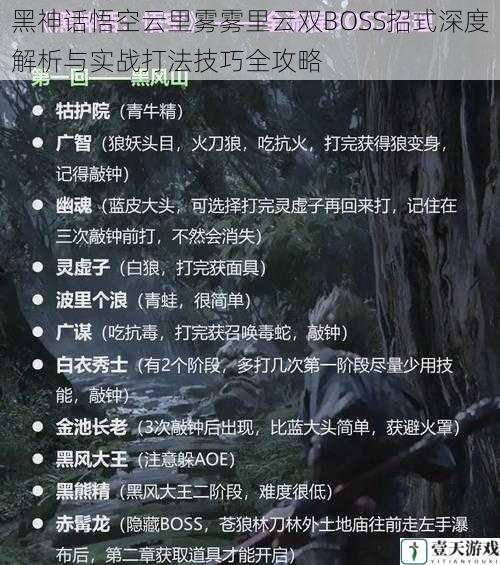 黑神话悟空云里雾雾里云双BOSS招式深度解析与实战打法技巧全攻略