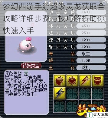 梦幻西游手游超级灵龙获取全攻略详细步骤与技巧解析助你快速入手