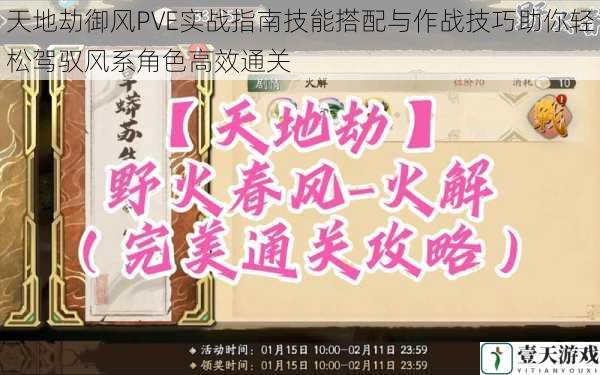 天地劫御风PVE实战指南技能搭配与作战技巧助你轻松驾驭风系角色高效通关