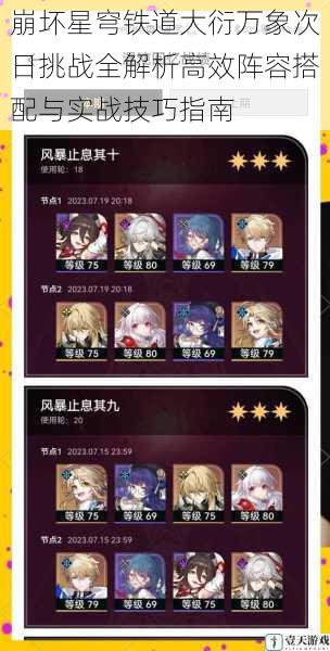崩坏星穹铁道大衍万象次日挑战全解析高效阵容搭配与实战技巧指南