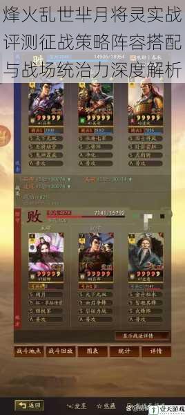 烽火乱世芈月将灵实战评测征战策略阵容搭配与战场统治力深度解析