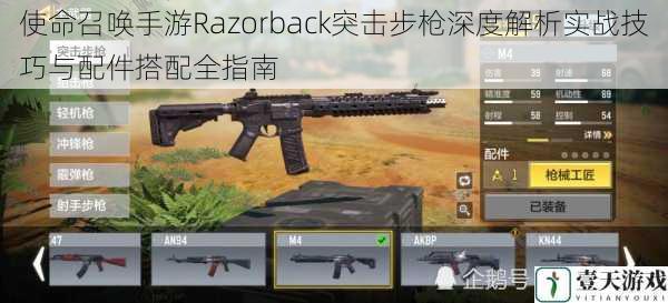 使命召唤手游Razorback突击步枪深度解析实战技巧与配件搭配全指南