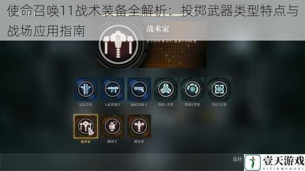 使命召唤11战术装备全解析:投掷武器类型特点与战场应用指南