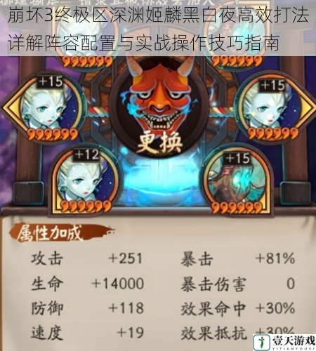 崩坏3终极区深渊姬麟黑白夜高效打法详解阵容配置与实战操作技巧指南