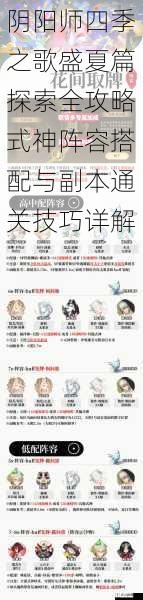 阴阳师四季之歌盛夏篇探索全攻略式神阵容搭配与副本通关技巧详解