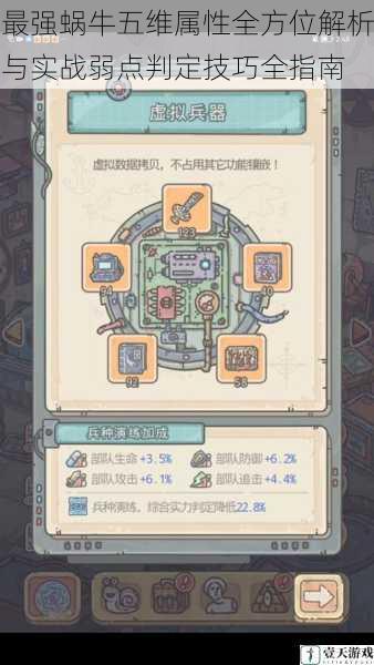 最强蜗牛五维属性全方位解析与实战弱点判定技巧全指南