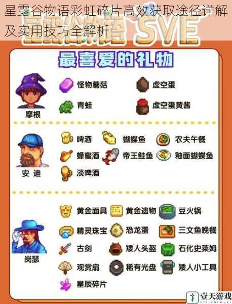 星露谷物语彩虹碎片高效获取途径详解及实用技巧全解析