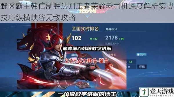 野区霸主韩信制胜法则王者荣耀老司机深度解析实战技巧纵横峡谷无敌攻略